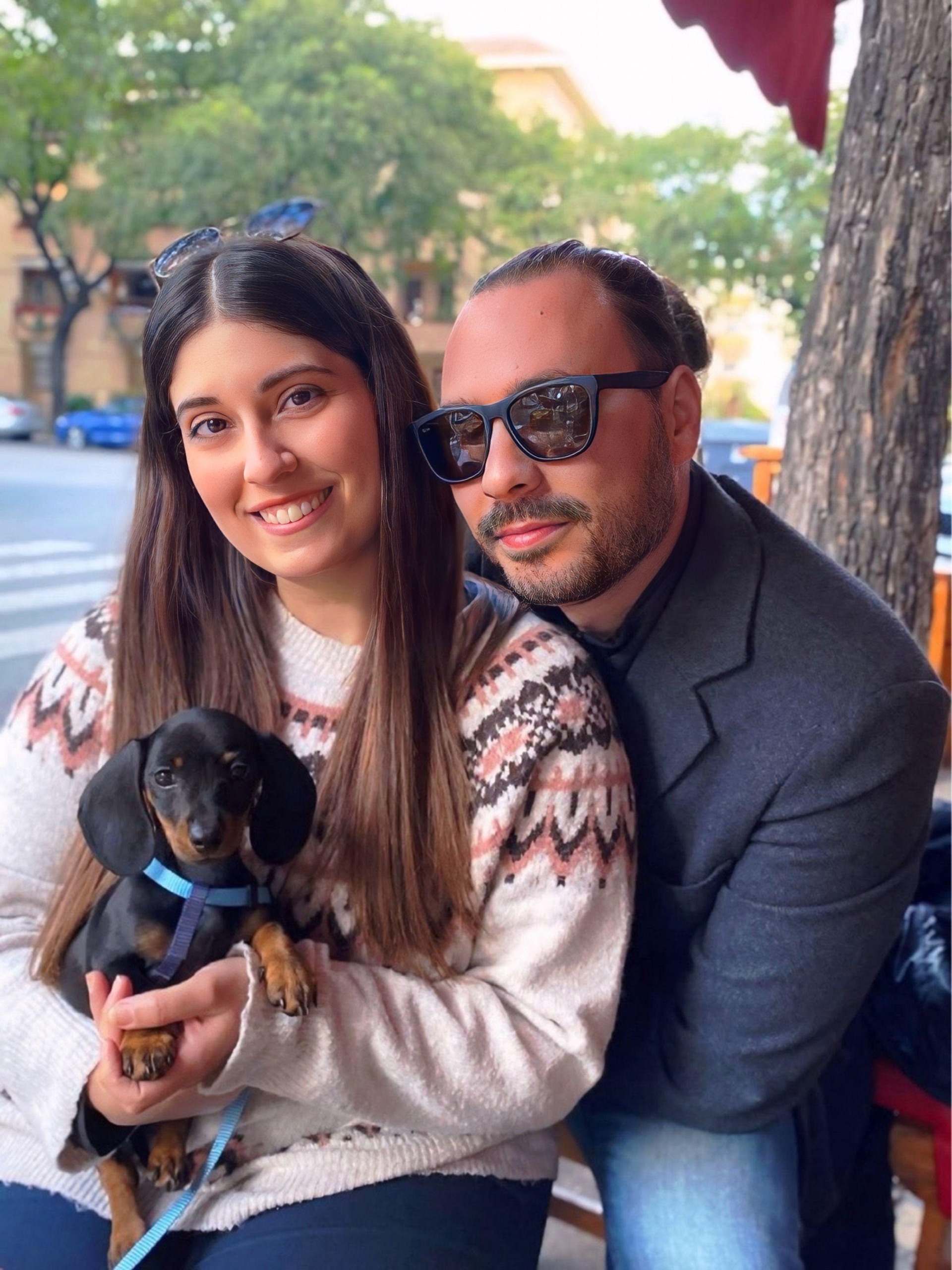 Foto con Lambda en nuestro hogar